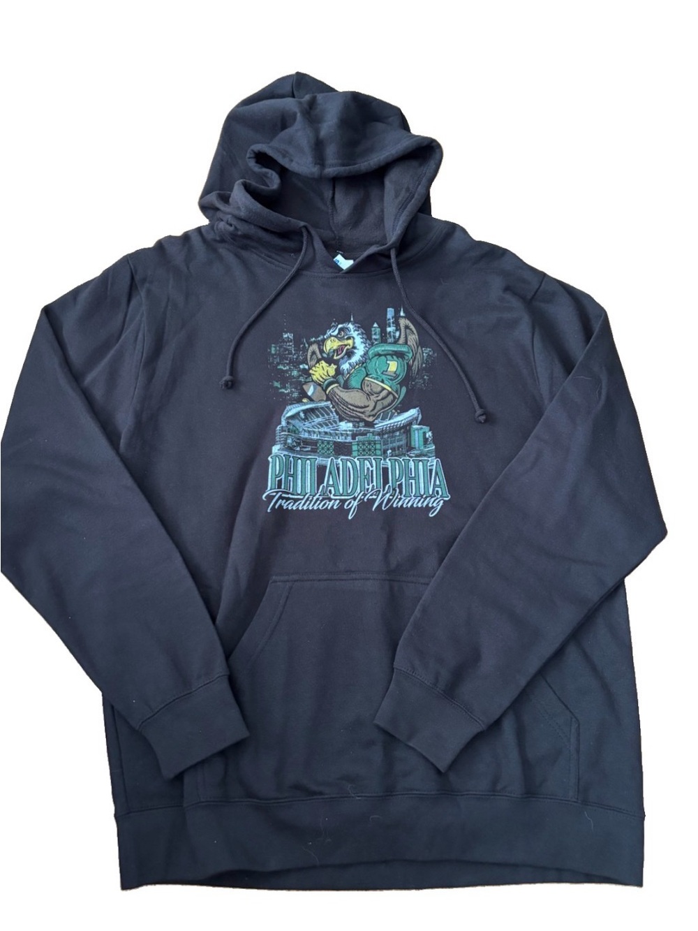 New Delta Fleece Unisex  ‘Philadelphia Tradition Of Winning’ XS Hoodie - Large